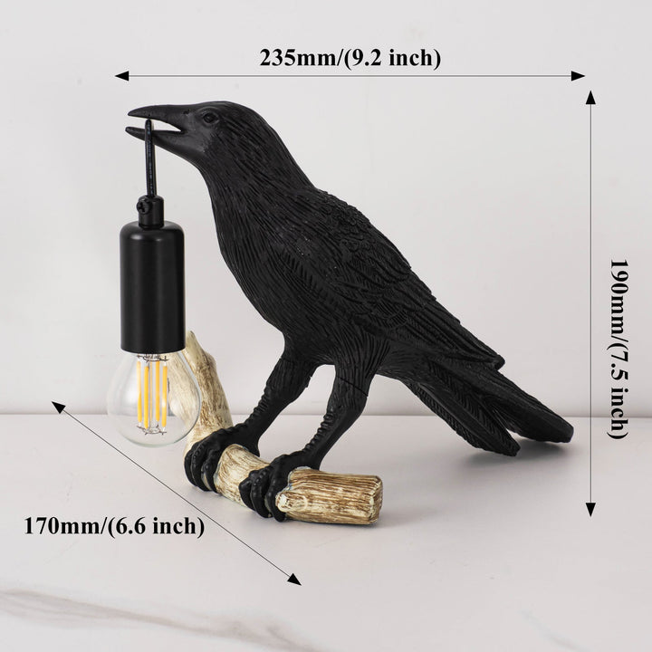 Kreativ Fugle Bordlampe Natlampe til Soveværelse Stue Atmosfære Mini Lampe