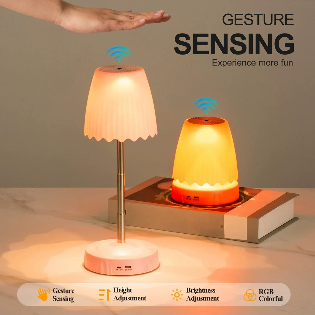 Viral Trådløs Opladning Natlampe, Kreativ Soveværelse Sengelampe