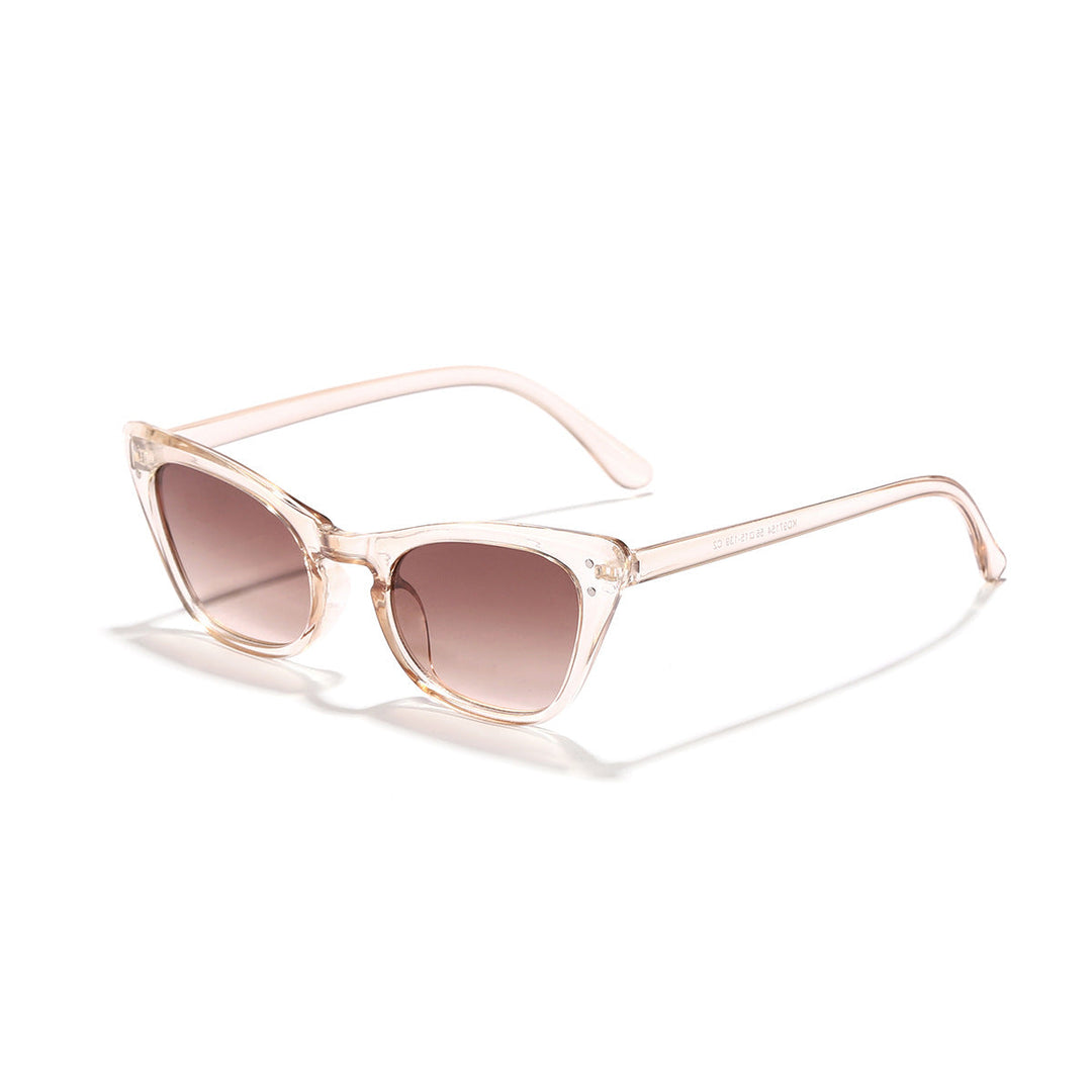 Dame Cat-Eye Solbriller med Spejlelinser og Stilfuld Ramme