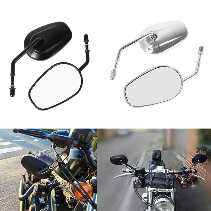Motorcykel bagspejl med justerbar arm og robust design