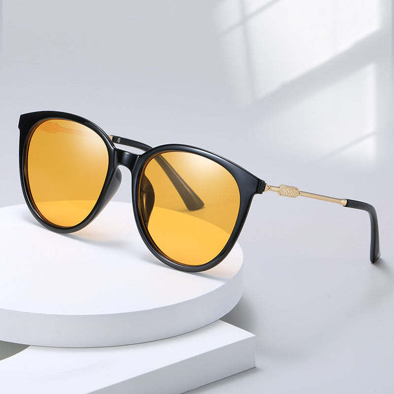 Kvinders Mode Cat-Eye Solbriller med Spejl Linser