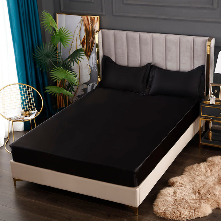 Silke Satin Elastisk Fitted Lagner med GRATIS* Silke Satin Puder