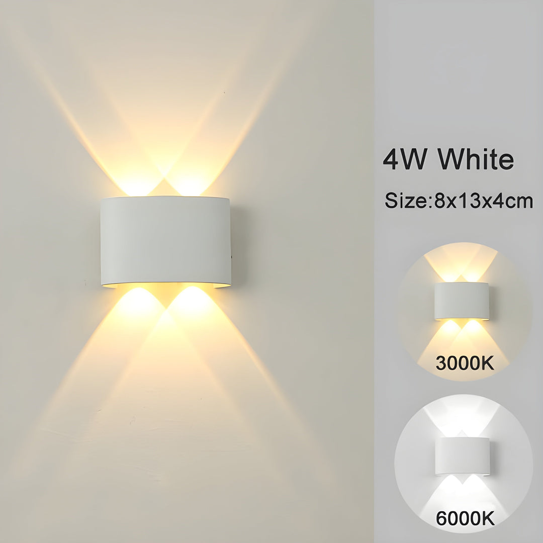 LED vægmonterede lamper til indendørs og udendørs områder