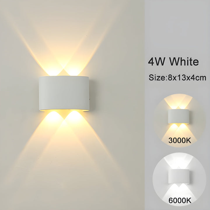 LED vægmonterede lamper til indendørs og udendørs områder
