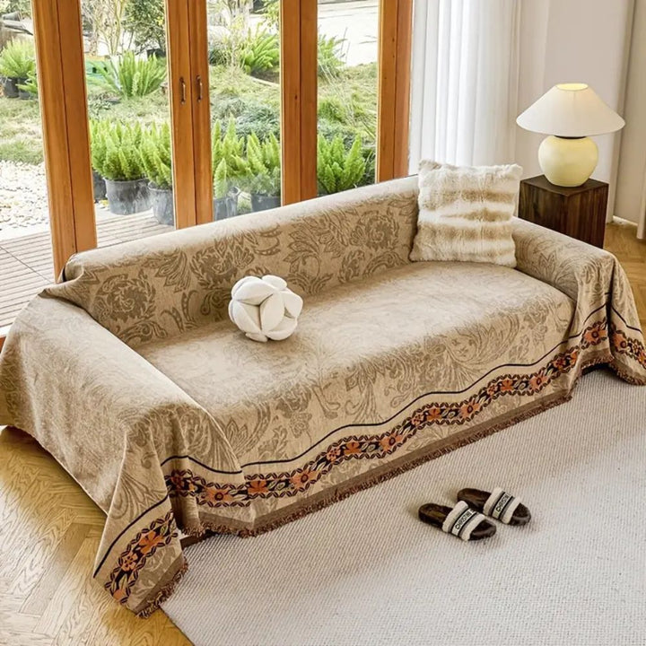 Blomster Tassel Boho Sofa Dække