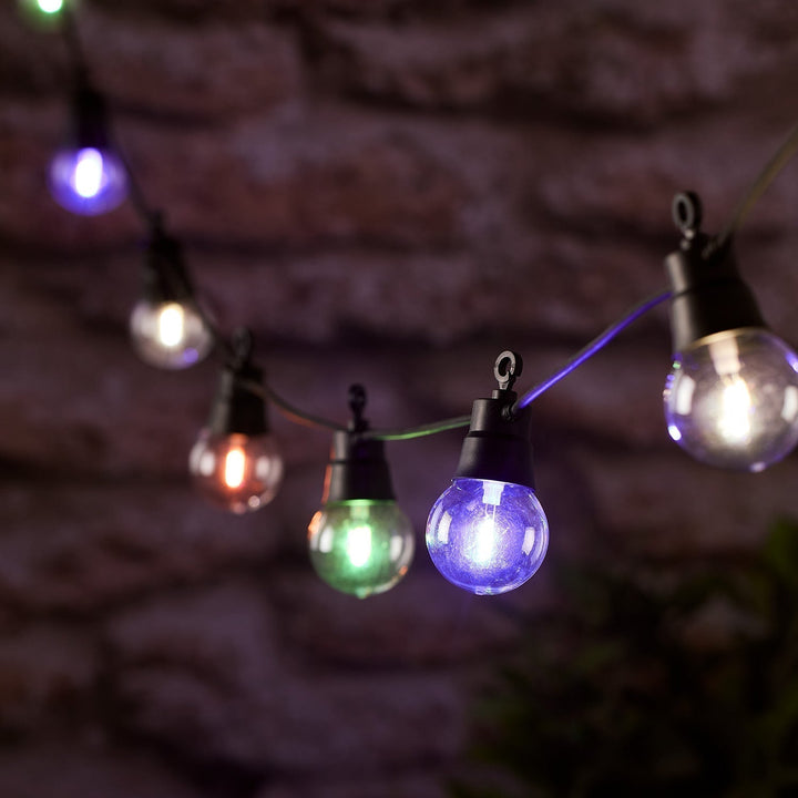 20 LED lyskæder med pærefarvevalg og fjernbetjening