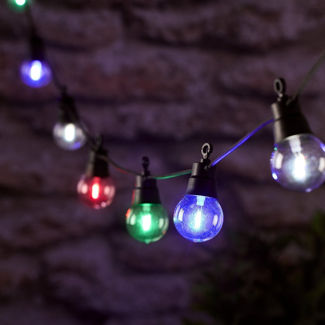 20 LED lyskæder med pærefarvevalg og fjernbetjening
