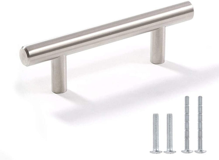 Børstet Nikkel Moderne Rustfrit Stål Skuffe Hardware T-Bar Håndtag
