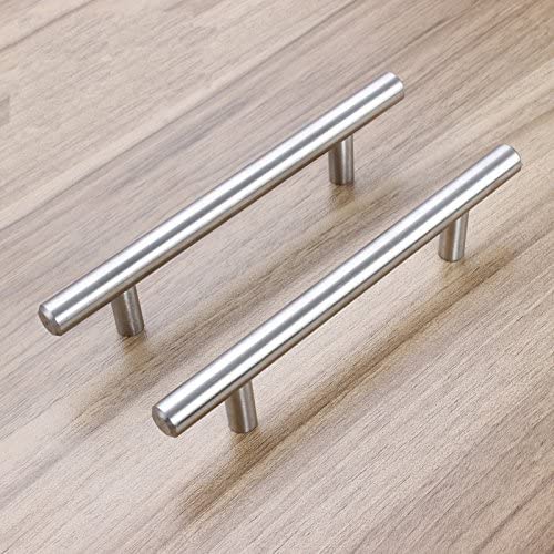Børstet Nikkel Moderne Rustfrit Stål Skuffe Hardware T-Bar Håndtag