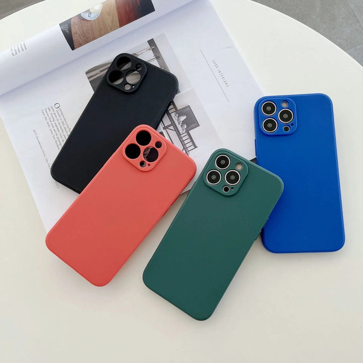 Pastel Solid farvet Silikone iPhone Cover