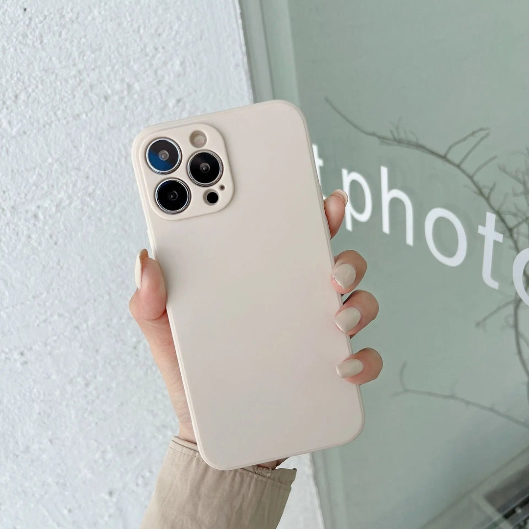 Pastel Solid farvet Silikone iPhone Cover