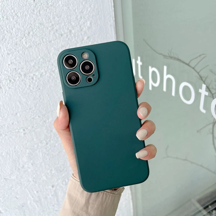Pastel Solid farvet Silikone iPhone Cover