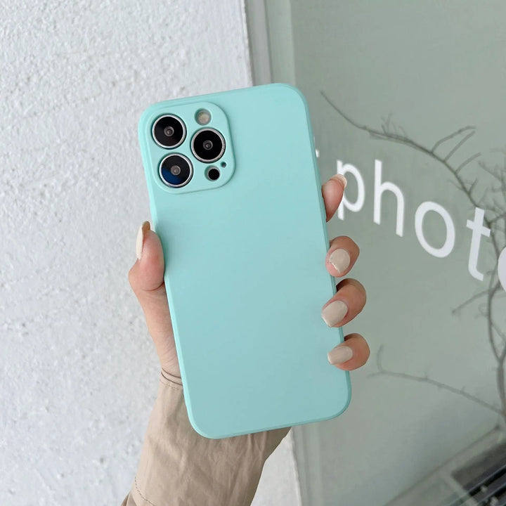 Pastel Solid farvet Silikone iPhone Cover
