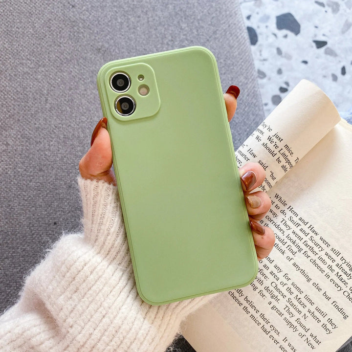 Pastel Solid farvet Silikone iPhone Cover
