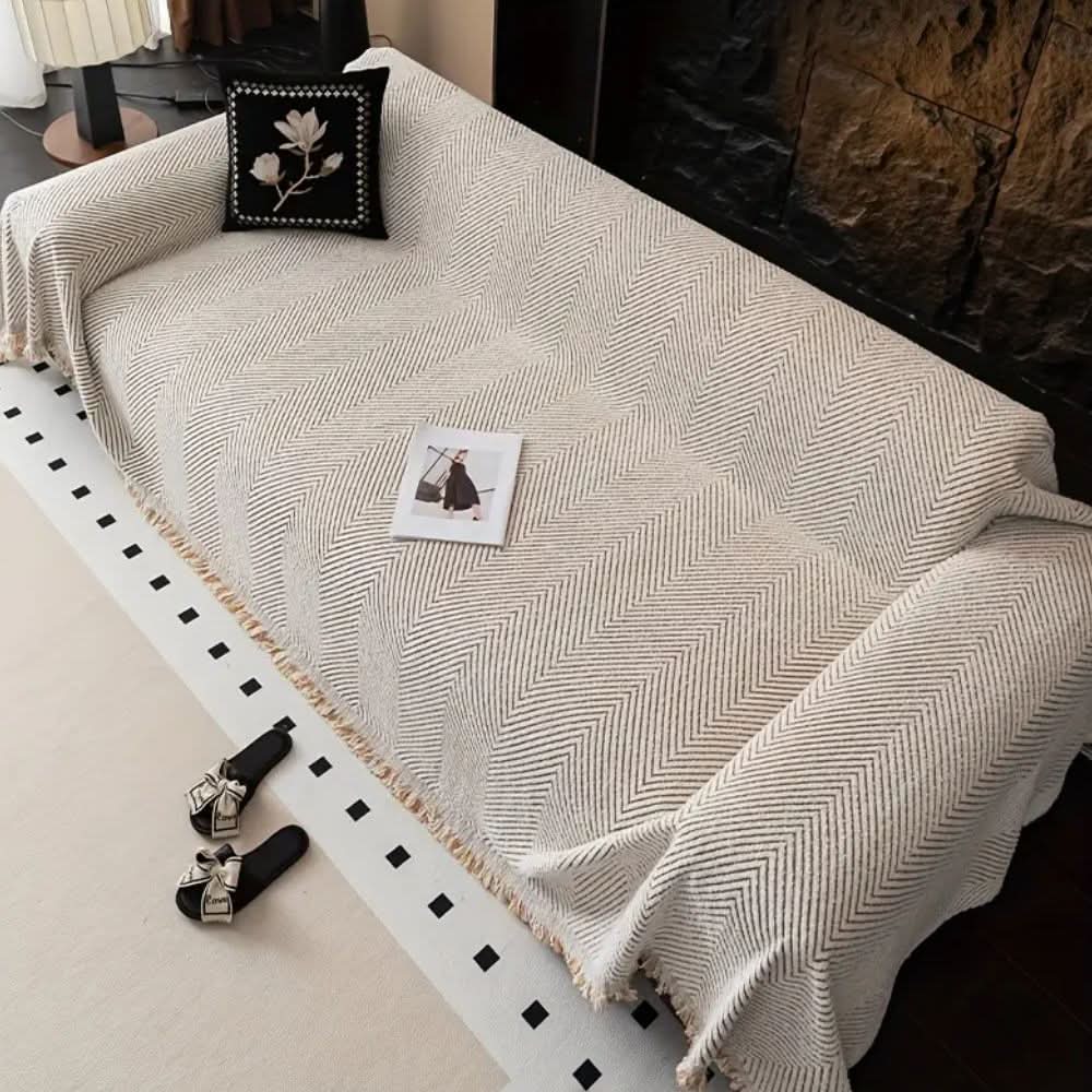 Herringbone Sofa Cover, vandafvisende og skridsikker