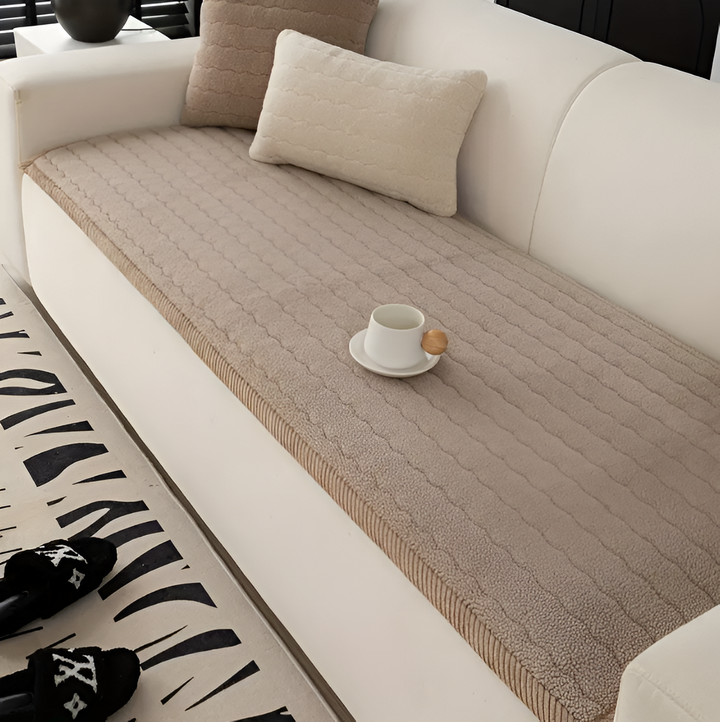 PolyesPlush Skridsikker Sofadække – Dyrevenlig, Maskinvaskbar Sofa Beskytter