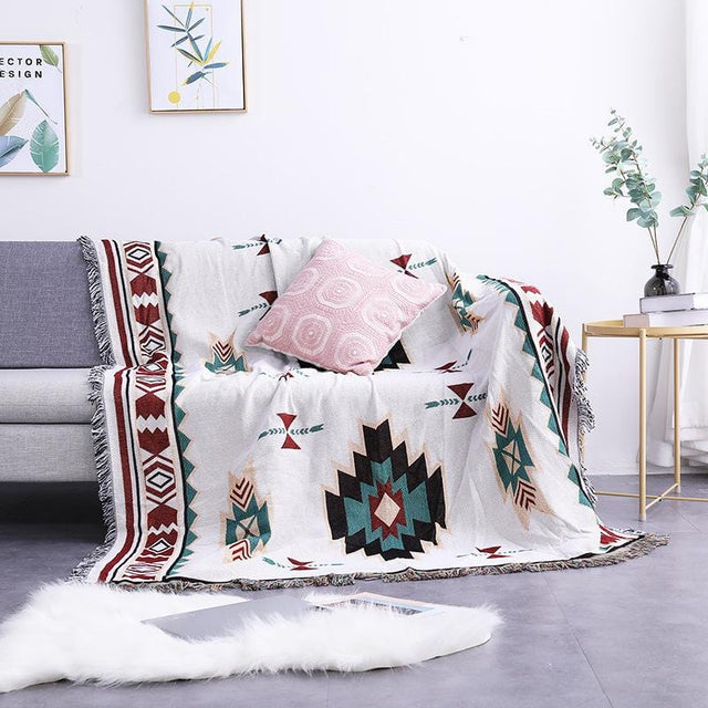 Premium Boho Sofa/Piknik Tæppe