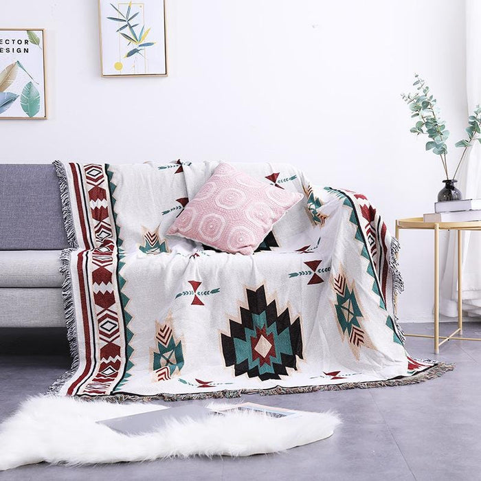 Premium Boho Sofa/Piknik Tæppe