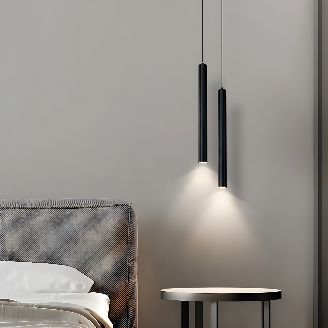 Moderne nordisk dobbelt-hoved LED pendellampe