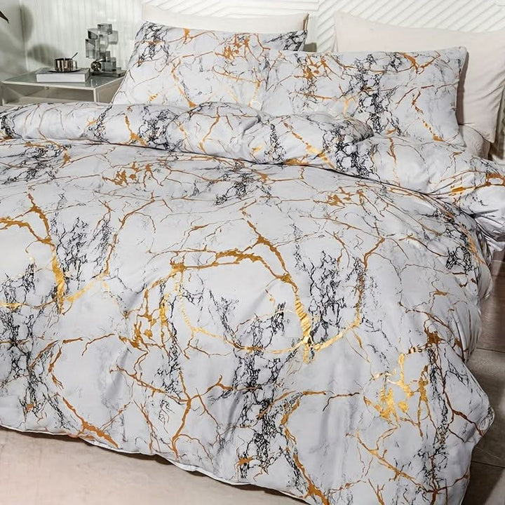 Marmor Design Duvet Cover Sæt til Moderne Soveværelse
