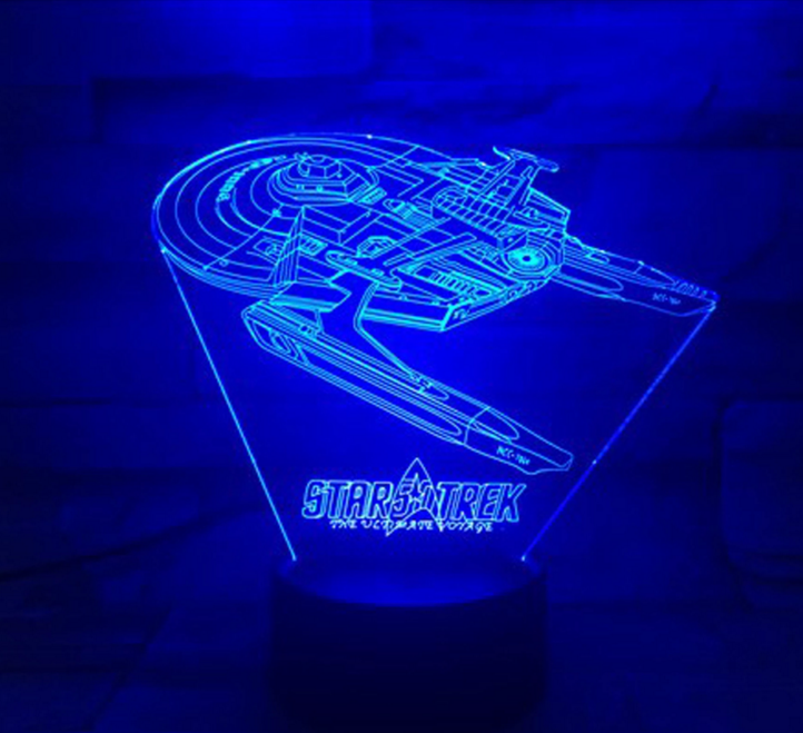 Star Trek 3D optisk illusionslampe