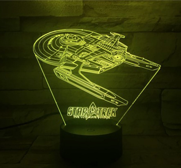Star Trek 3D optisk illusionslampe