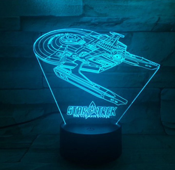 Star Trek 3D optisk illusionslampe