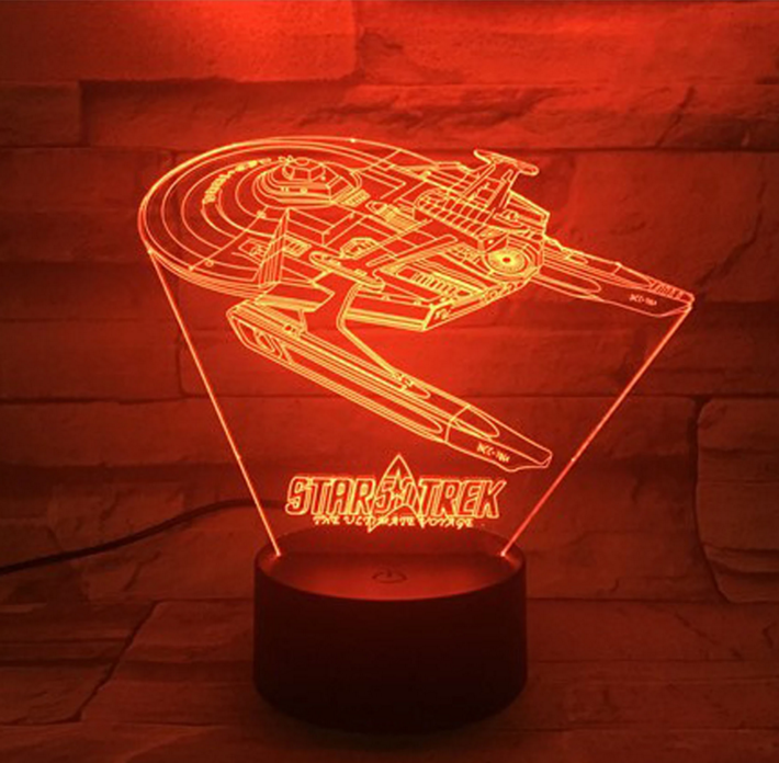 Star Trek 3D optisk illusionslampe