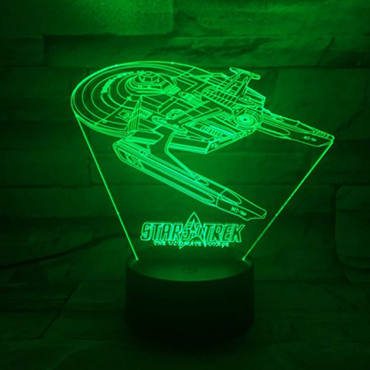 Star Trek 3D optisk illusionslampe