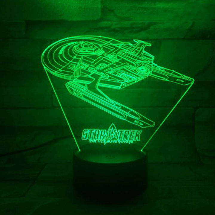 Star Trek 3D optisk illusionslampe