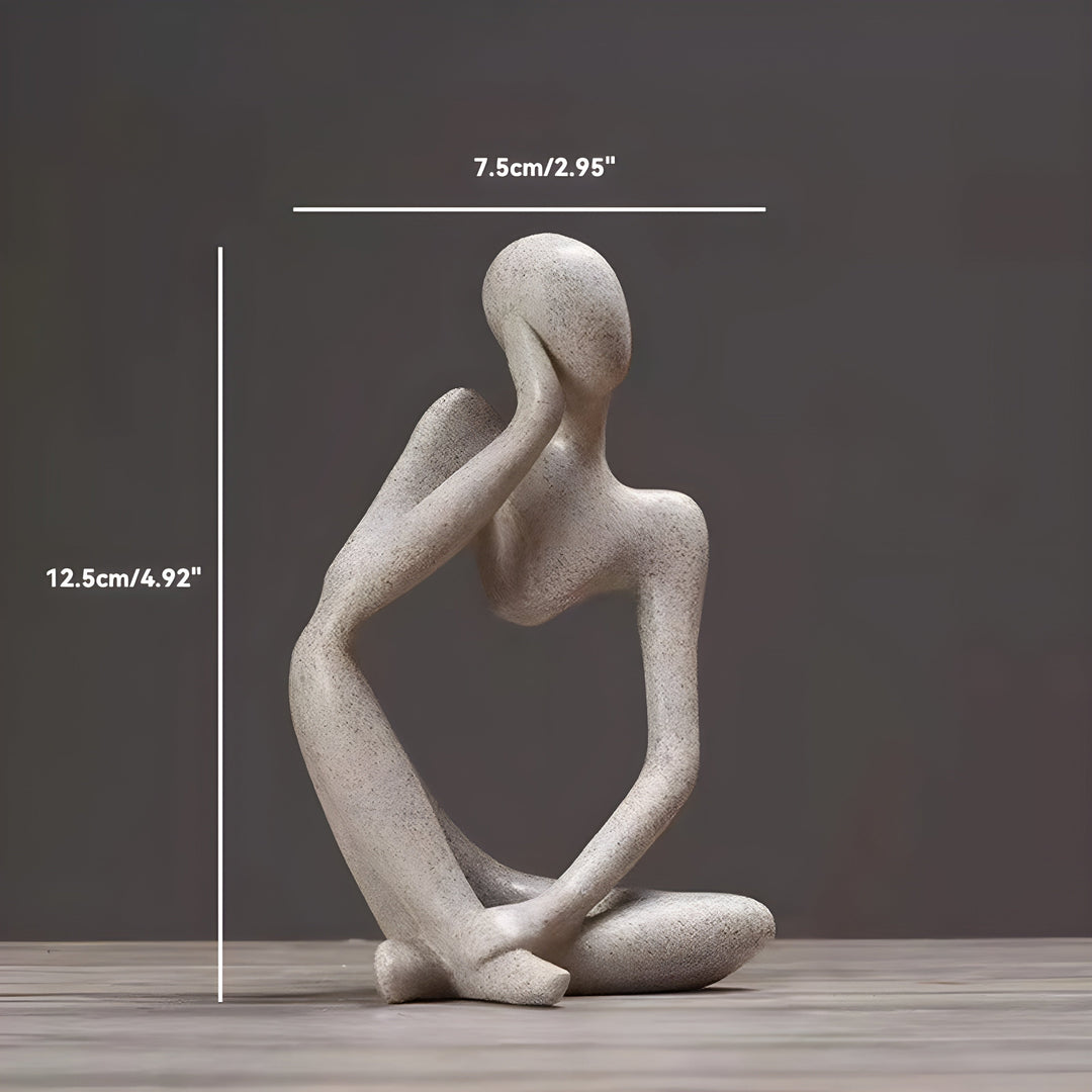 Abstrakt Tænker Skulptur Hjem Deko