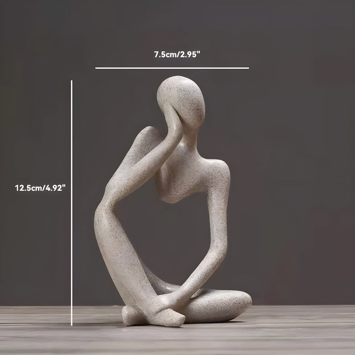 Abstrakt Tænker Skulptur Hjem Deko