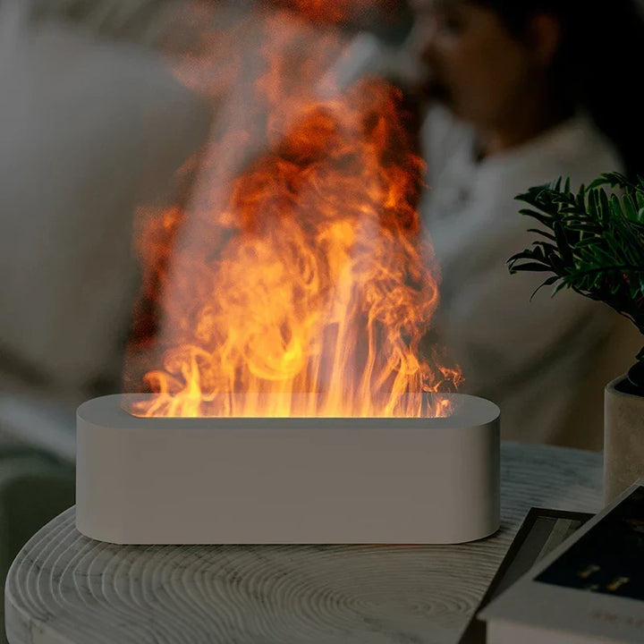 Flamme Aroma Diffuser med 7 farver | Luftfugter
