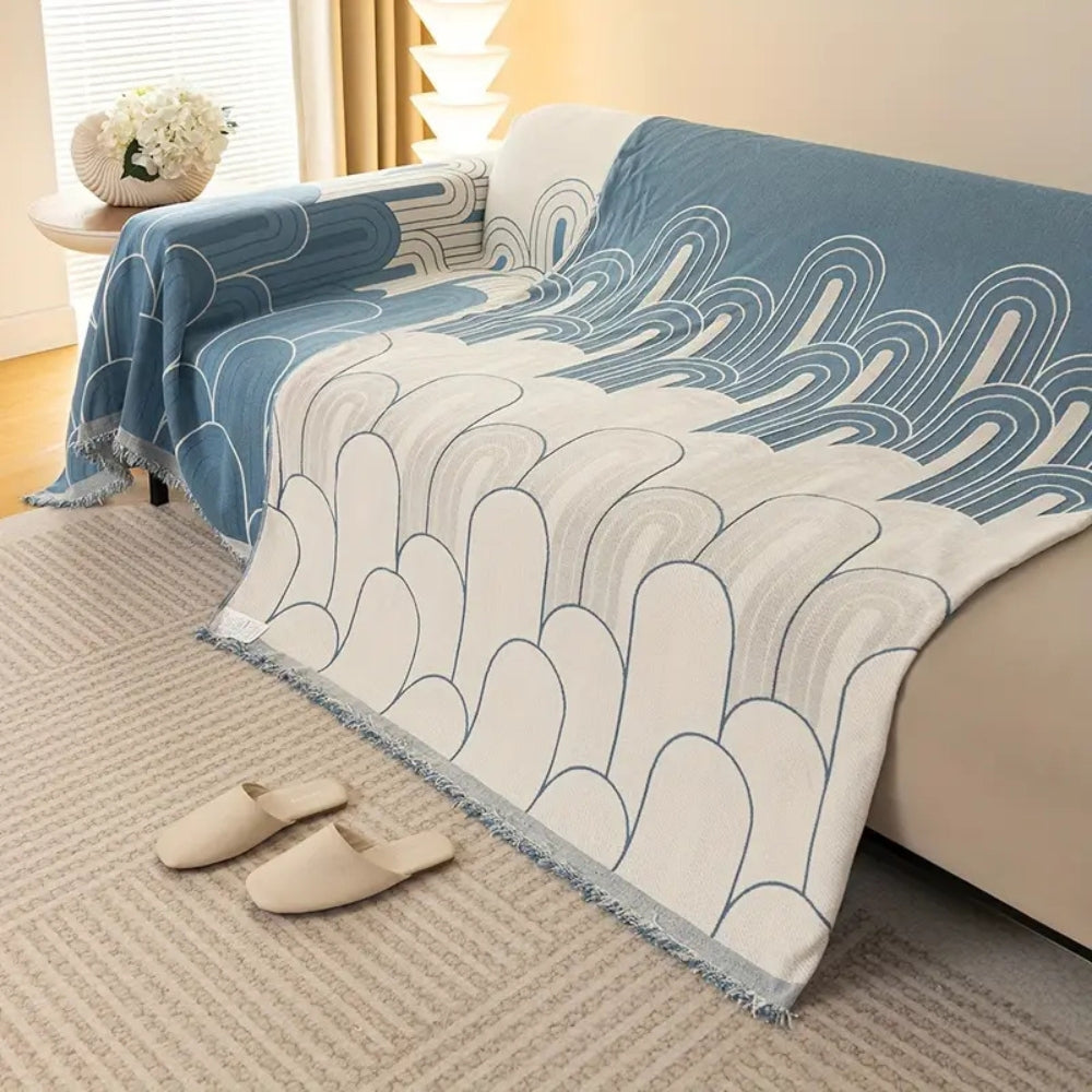 Regnbue Buer Chenille Sofa Betræk