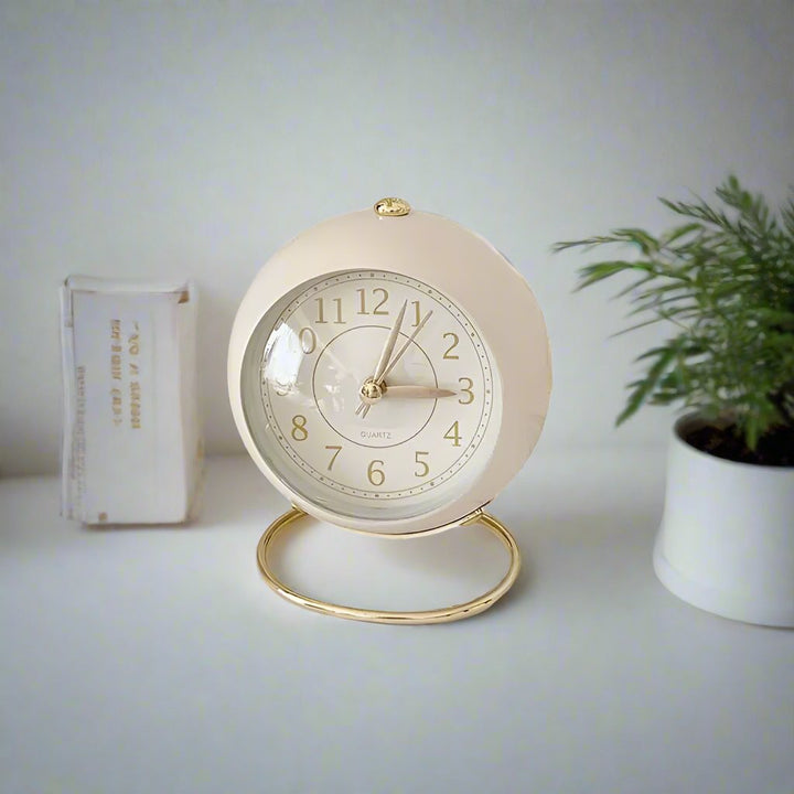 Retro Vintage Stil Guld Accent Vækkeur