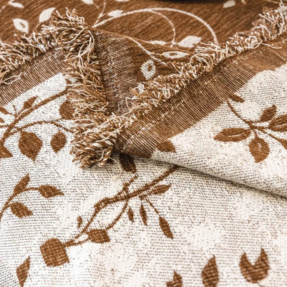 Rustik Blomst Ivory Floral Sofa Cover