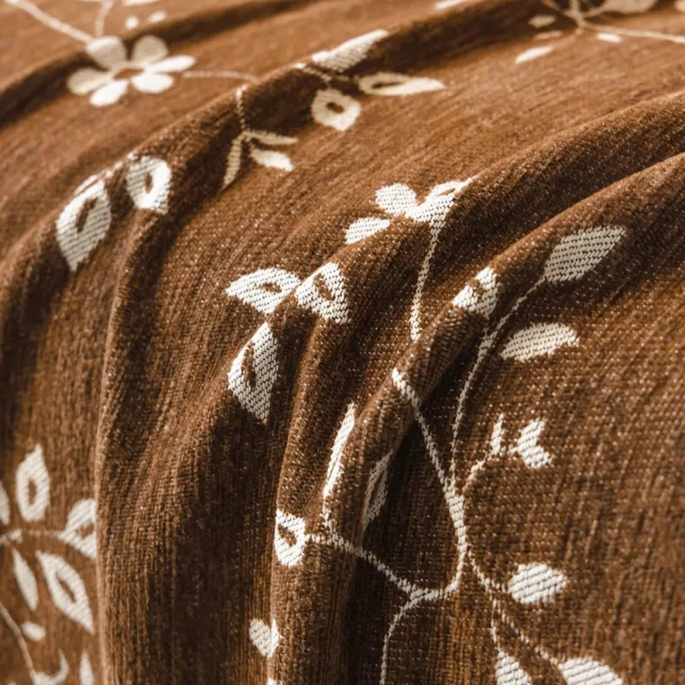 Rustik Blomst Ivory Floral Sofa Cover