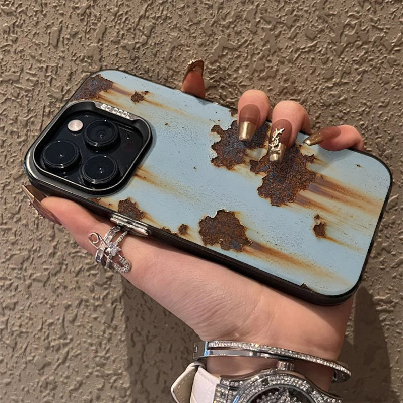 Industriel Rust Finish Stødabsorberende iPhone Cover