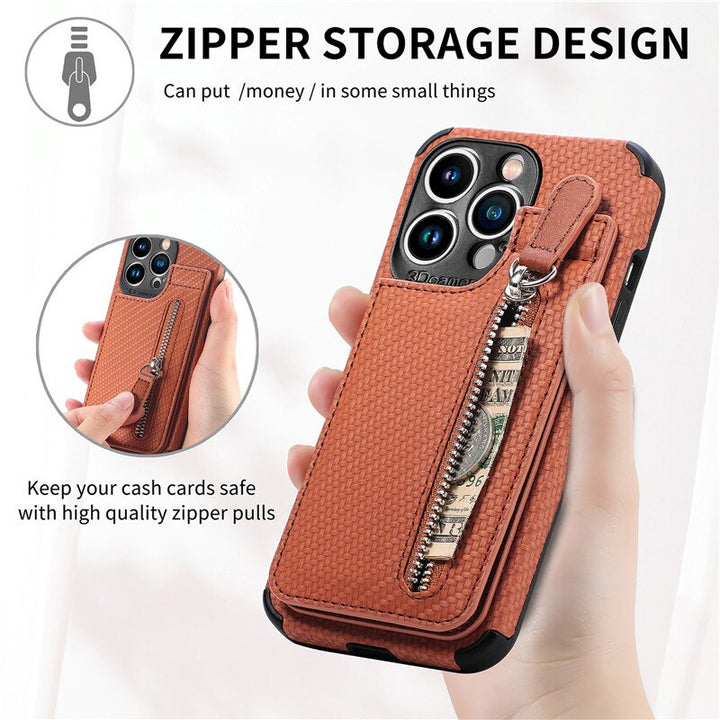 Zip Zip Elegance Wallet iPhone Cover
