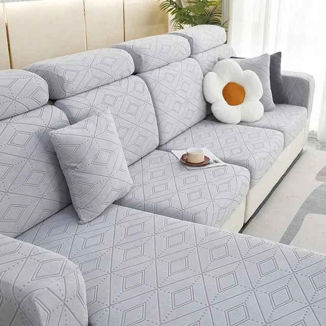 SlipBliss - Elegant Jacquard Non-Slip Sofa Cover