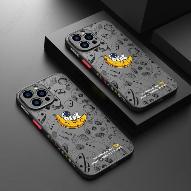 Space Road Relax Astronaut iPhone Cover