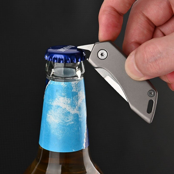 Titan-Titanium legering Taske Nøglering Kniv