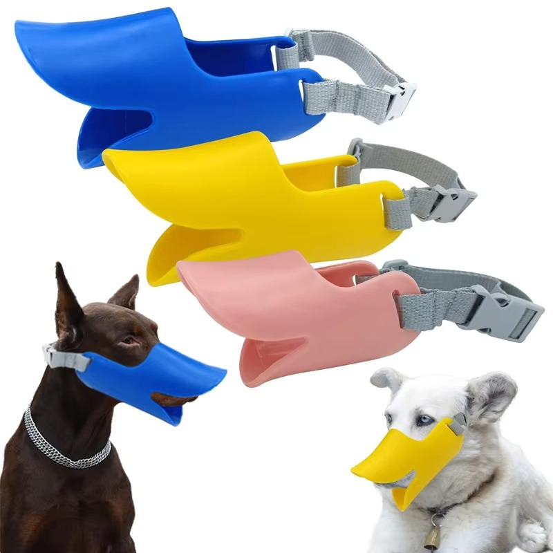 Justerbar Silikone Andebill Hundemuzzle til Små og Store Hunde