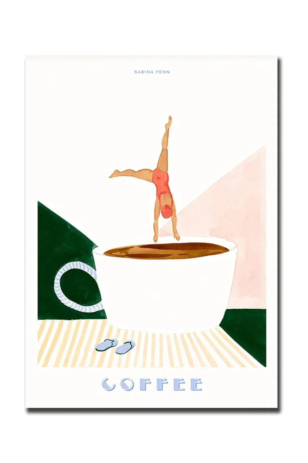 God Morgen Kaffe Lærred Plakat