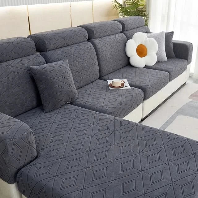 SlipBliss - Elegant Jacquard Non-Slip Sofa Cover