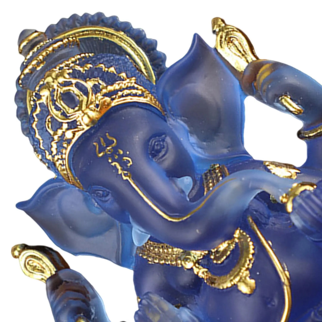Sjældne farvede semi-gennemsigtige Ganesh-statuer for held i dit hjem