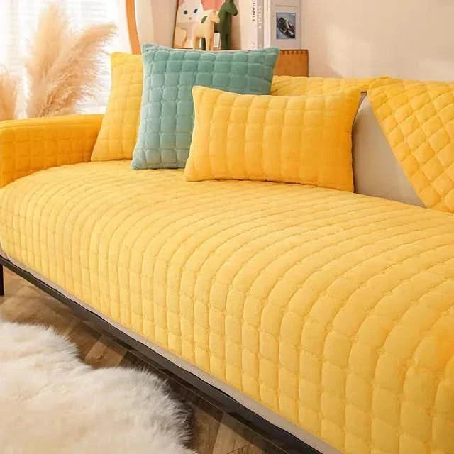 VelvetCozy - Luksuriøst fløjl anti-skrid sofaovertræk for ekstra elegance og komfort