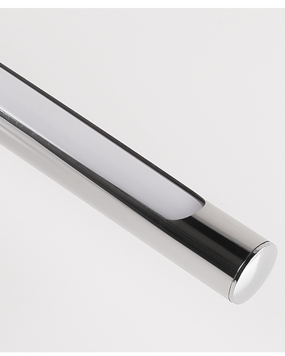 80-100cm LED væglampe - Moderne sort/sølv væglampe til badeværelset, indvendigt monteret billedlys