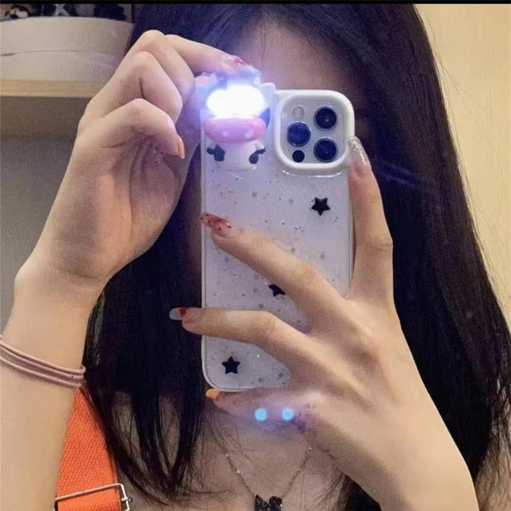 Glødende Ko 3D Transparent iPhone Cover