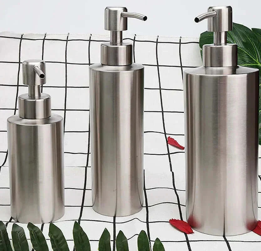 Elegant Håndpumpe Sæbedispenser i Rustfrit Stål 250ml/350ml/550ml